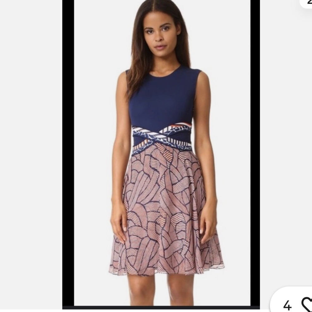 Diane von Furstenberg Rosalie silk dress size 6